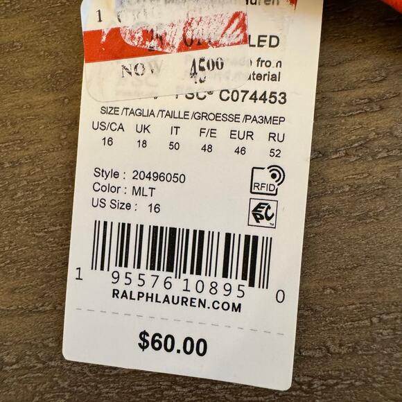 Lauren Ralph Lauren NWT Women's Size 16 Tropical Hipster Bikini Bottoms $60 - Picture 5 of 7